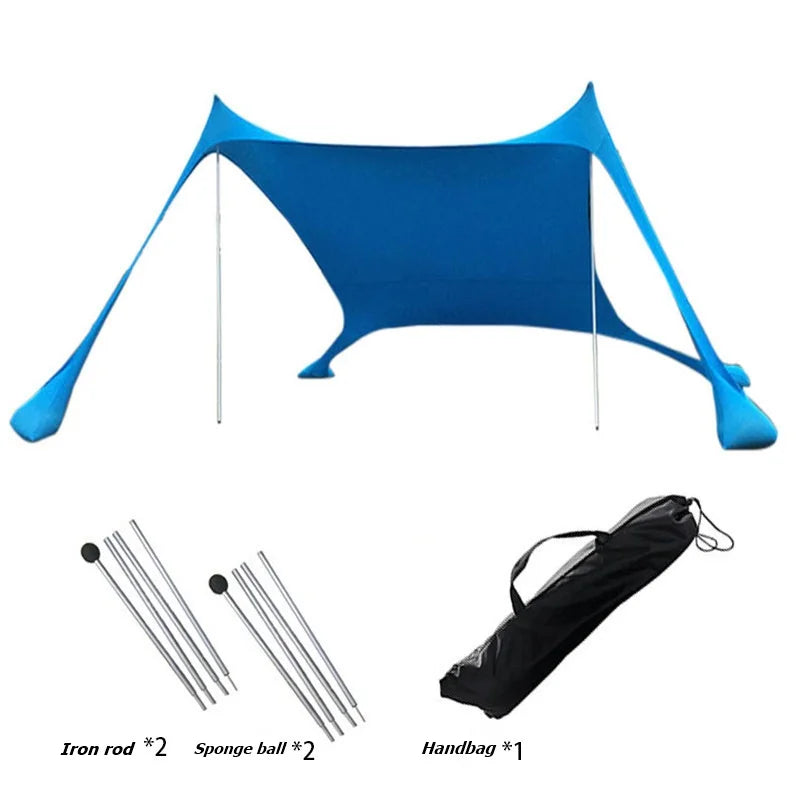 Camping Picnic Fishing Tent Outdoor Lawn Beach Leica Canopy Tent Portable Lawn Outdoor Sun Protection Cooling Large Size