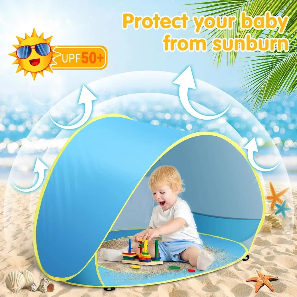 Portable Beach Shade Tent for Infants - UV Protection, Easy Setup, Sun Shelter for Outdoor Fun