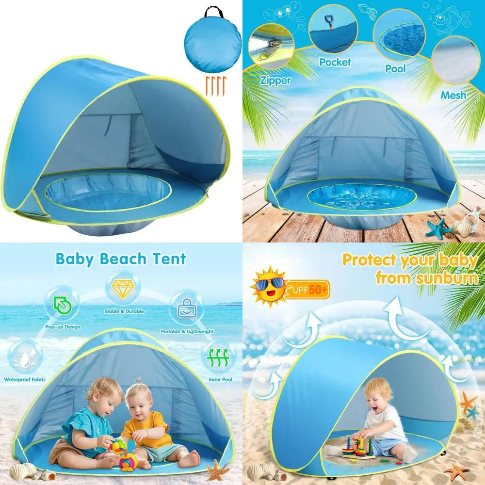 Portable Beach Shade Tent for Infants - UV Protection, Easy Setup, Sun Shelter for Outdoor Fun
